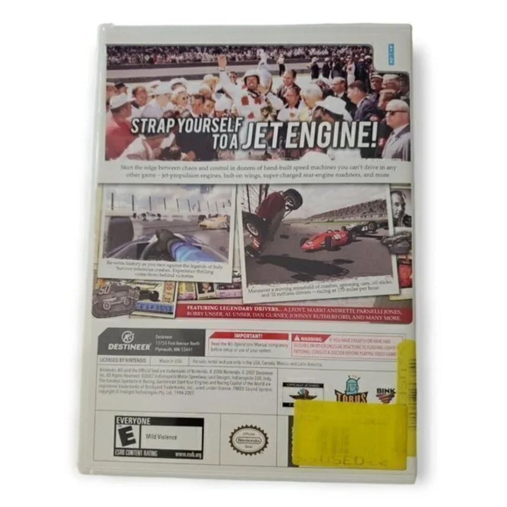 Indianapolis 500 Legends - Nintendo  Wii‎ Game